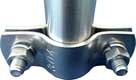 double bolted tube clamp double bolted tube clamp