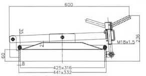 B7e Access Door side dimensions