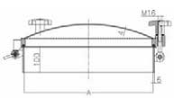 D2 Pressure Manway side dimensions