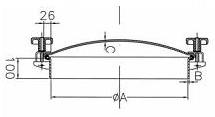 D20 Manhole Cover side dimensions